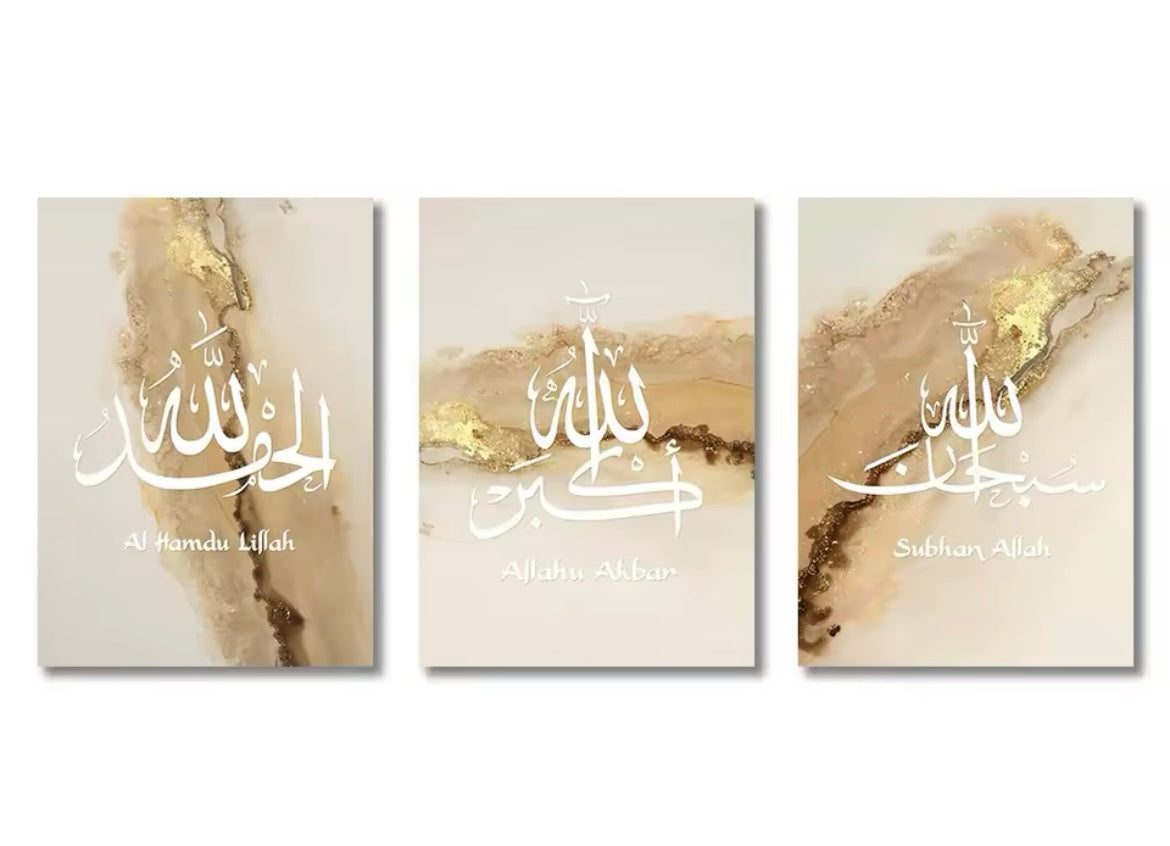 3-teiliges Islam-Poster