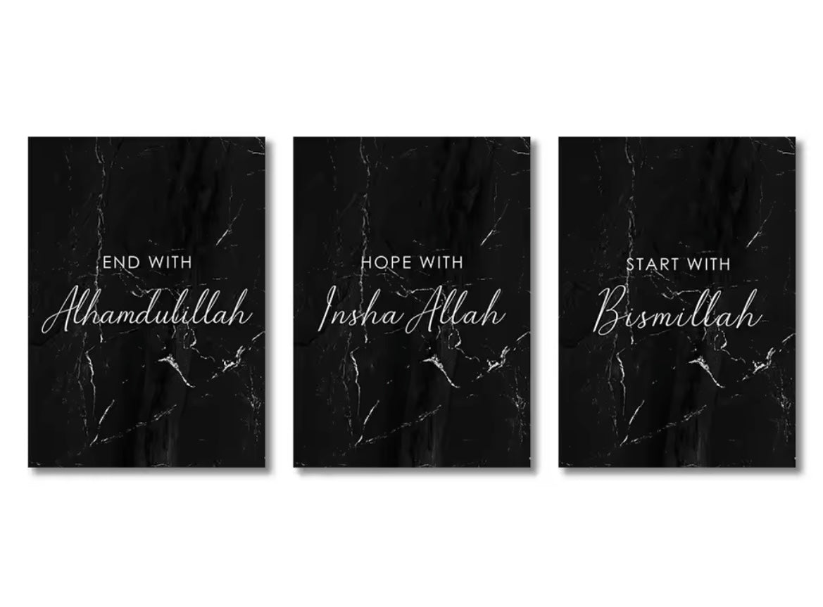 3-teiliges Islam-Poster