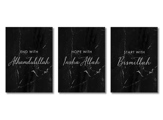 3-teiliges Islam-Poster